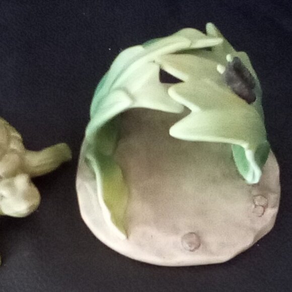 WOODLAND SURPRISES Porcelain TURTLE Figurine 1984 Jacqueline B. Smith Home Decor - Picture 4 of 10